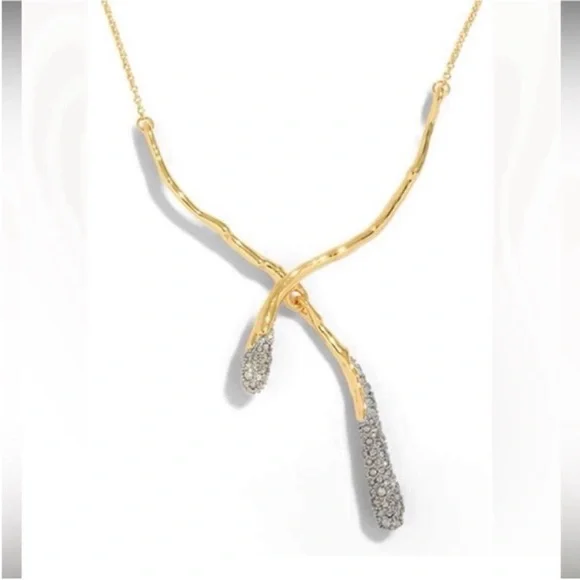 ALEXIS BITTAR Solanales Gold CrystalCascade Necklace